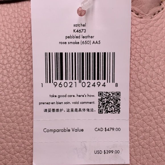 Kate Spade Mimi Satchel Rose Smoke - Picture 12 of 16